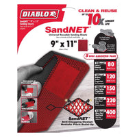 Diablo 9 in. L X 11 in. W Assorted Grit Ceramic Blend All Purpose Sandpaper 5 pk