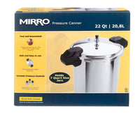 Mirro Polished Aluminum Pressure Cooker and Canner 22 qt