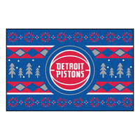 NBA - Detroit Pistons Holiday Sweater Rug - 19in. x 30in.