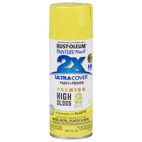 Rust-Oleum Painter's Touch 2X Ultra Cover High-Gloss Citrus Fields Spray Paint 12 oz. (Pack of 6)