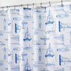 iDesign 72 in. H X 72 in. W Multicolored Sailboat Shower Curtain Polyester