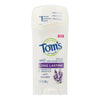 Tom's of Maine Natural Long-Lasting Deodorant Wild Lavender - 2.25 oz - Case of 6