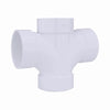 Charlotte Pipe Schedule 40 4 in. Hub X 4 in. D Hub PVC Sanitary Tee 1 pk (Pack of 4)