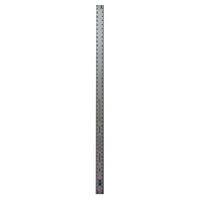 Mayes 48 in. L X 2 in. W Aluminum Straight-Edge Ruler Metric and SAE