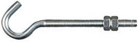 National Hardware N221-689 5/16" Zinc Plated Hook Bolt