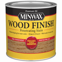 Minwax Wood Finish Semi-Transparent Puritan Pine Oil-Based Wood Stain 0.5 pt. (Pack of 4)