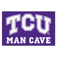 Texas Christian University Man Cave Rug - 19in. x 30in.