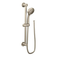 Brushed nickel eco-performance handshower handheld shower