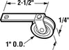 Prime-Line 1 in. D X 0.25 in. L Plastic/Steel Spring Tension Roller Assembly 2 pk