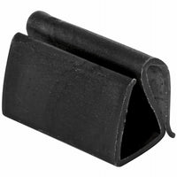 Prime-Line Black Vinyl Retainer Clip For 3/8 inch 6 pk