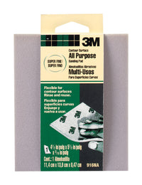 3M 5-1/2 in. L X 4-1/2 in. W X 3/16 in. Super Fine Contour Sanding Sponge