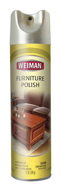 Weiman Lemon Scent Furniture Polish 12 oz. Spray (Pack of 6)