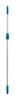 Unger Connect & Clean Telescoping 4-8 ft. L X 1 in. D Aluminum Extension Pole Silver/Blue