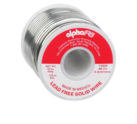 Alpha Fry 16 oz Lead-Free Solid Wire Solder 0.125 in. D Tin/Antimony 95/5 1 pc