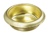 National Hardware 3/4 in. L Bright Brass Gold Steel Flush Cup Door Pull (Pack of 5).