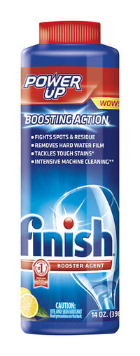 Finish Power Up Lemon Scent Powder Dishwasher Booster 14 oz 1 pk