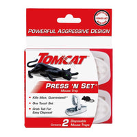 Tomcat Press 'N Set Small Snap Trap For Mice 2 pk