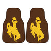 University of Wyoming Carpet Car Mat Set - 2 Pieces