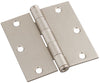 National Hardware 3-1/2 in. L Satin Nickel Door Hinge 3 pk