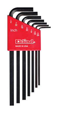 Eklind Hex-L 5/64 to 1/4 in. SAE L-Handle Hex Key Set 7 pc