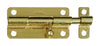 National Hardware 4 in. L Brass-Plated Steel Barrel Bolt 1 pk