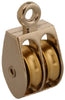 Campbell Chain 1 in. Dia. Nickel Copper Ridge Eye Double Sheave Rigid Eye Pulley