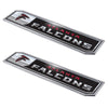 NFL - Atlanta Falcons 2 Piece Heavy Duty Alumnium Truck Emblem Set