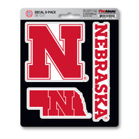 University of Nebraska 3 Piece Decal Sticker Set