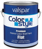 Valspar 44-26300 GL 1 Gallon White ColorStyle® Interior Latex Flat Wall Paint (Pack of 4)