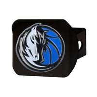 NBA - Dallas Mavericks Black Metal Hitch Cover - 3D Color Emblem