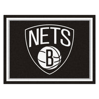 NBA - Brooklyn Nets 8ft. x 10 ft. Plush Area Rug