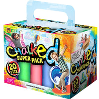 Ja-Ru Sidewalk Chalk Assorted 20 pc. (Pack of 6)