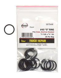 Danco 3/4 in. D X 5/8 in. D Rubber O-Ring 20 pk