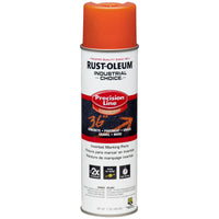 Rust-Oleum Industrial Choice Alert Orange Field Marking Paint 17 oz (Pack of 6).