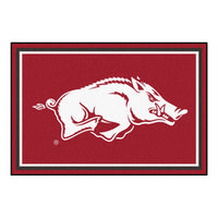 University of Arkansas 5ft. x 8 ft. Plush Area Rug