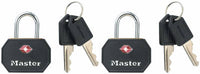 Master Lock 15/16 in. H X 5/8 in. W X 1-1/4 in. L Vinyl Covered Steel Pin Tumbler Luggage Lock Keyed