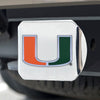 University of Miami Hitch Cover - 3D Color Emblem