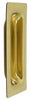 National Hardware 3-1/4 in. L Bright Brass Gold Steel Flush Pull (Pack of 5).