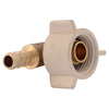 Pipe Fitting, PEX Barb Swivel Elbow, 3/8 x 1/2-In.