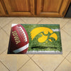 University of Iowa Rubber Scraper Door Mat