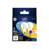 GE A15 E12 (Candelabra) LED Light Bulb Soft White 60 Watt Equivalence 2 pk