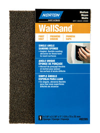 Norton WallSand 4.88 in. L X 2.88 in. W X 1 in. Medium Single Angle Sanding Sponge