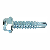 Grip-Rite Pro-Twist No. 10  x 1-1/2 in. L Hex Washer Head Sheet Metal Screws 1 lb.