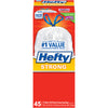 Hefty Strong 13 gal. Kitchen Trash Bags Drawstring 45 pk (Pack of 6)