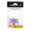 Monster Just Hook It Up 2 Way Coax Splitter 75 ohm 2150 MHz 1 pk