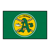 MLB - Oakland Athletics Retro Collection Rug - 19in. x 30in. - (1981)