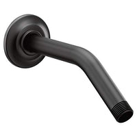 Matte black shower arm