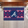 MLB - Atlanta Braves Holiday Sweater Rug - 19in. x 30in.