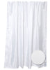 Zenith Zenna Home 72 in. H X 70 in. W White Shower Curtain Liner Fabric