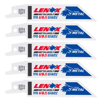 Lenox METALWOLF 4 in. Bi-Metal WAVE EDGE Reciprocating Saw Blade 14 TPI 5 pk